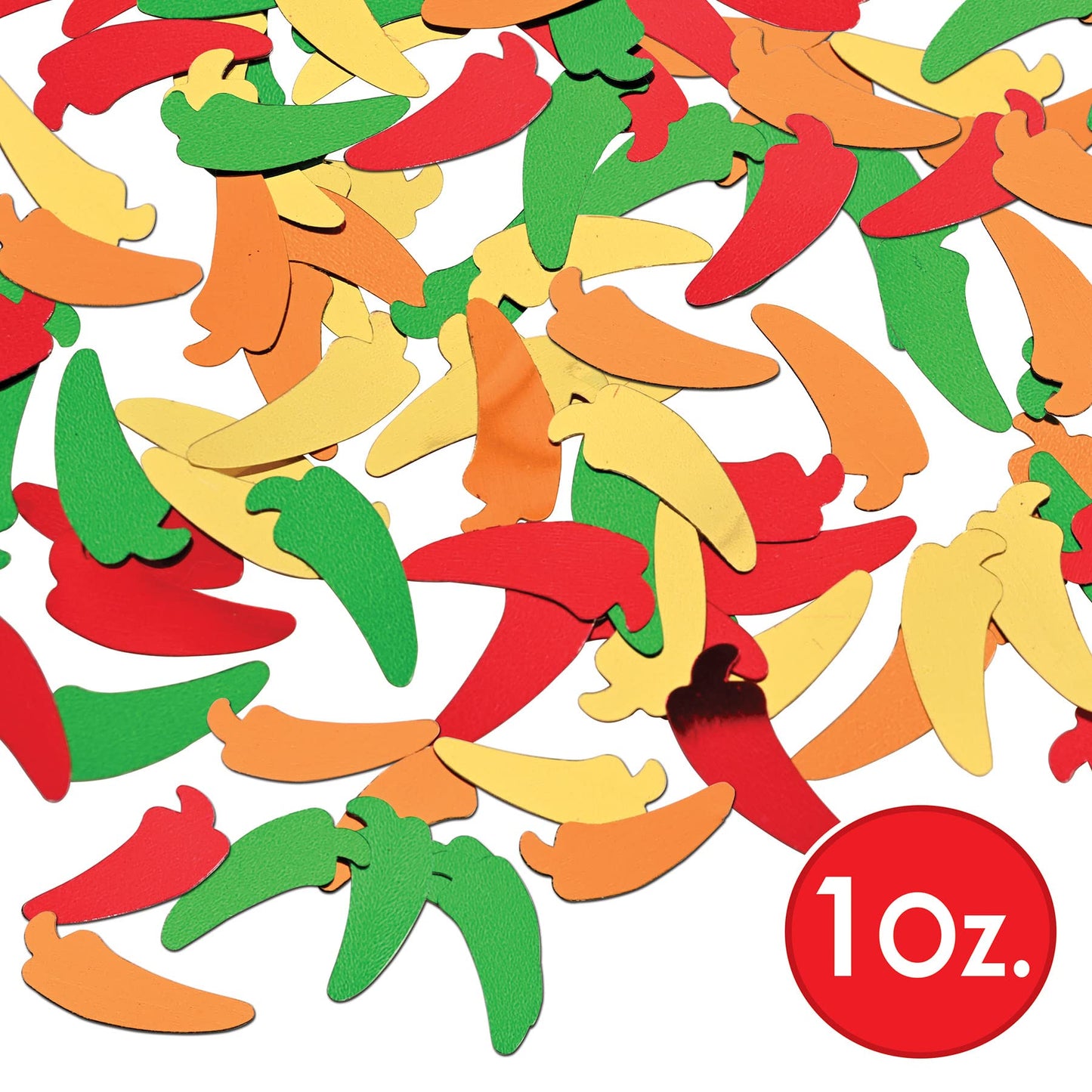 Fanci-Fetti Chili Peppers (Gd/G/O/R) Party Accessory  (1 Count) (1 Oz/Pkg)