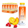 Lemon Perfect Peach Raspberry, Hydrating Flavored Lemon Water, Zero Sugar, Delicious and Refreshing, Organic, 15.2 fl oz Bottles