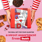 Davids Cookies and Brownies Love Gift Basket - 12 x 1.5oz Assorted Fresh Baked Cookies and 10 x 2oz Individually Wrapped Brownie