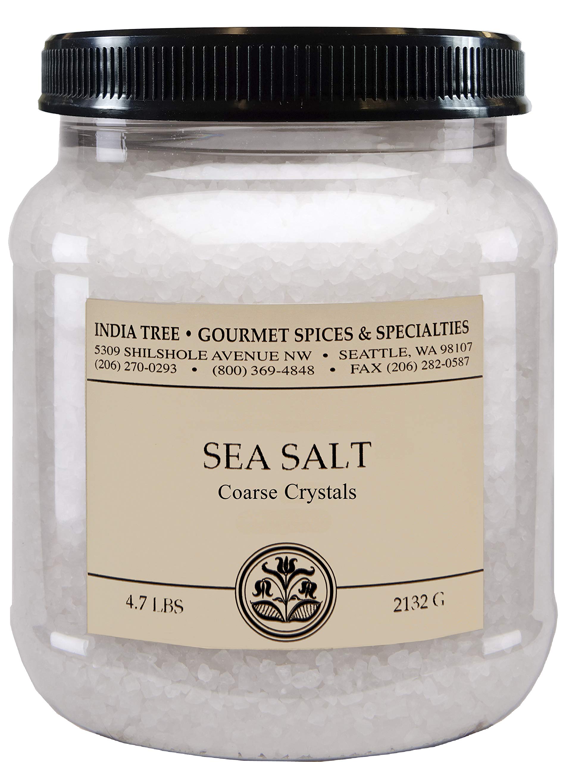 India Tree Brazilian Coarse Sea Salt  4.7 lb 4.7 Pound (Pack of 2)