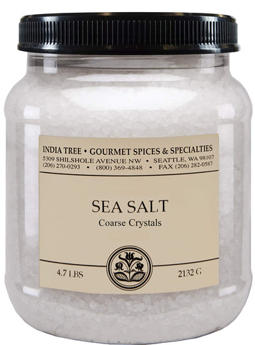 India Tree Brazilian Coarse Sea Salt  4.7 lb 4.7 Pound (Pack of 2)