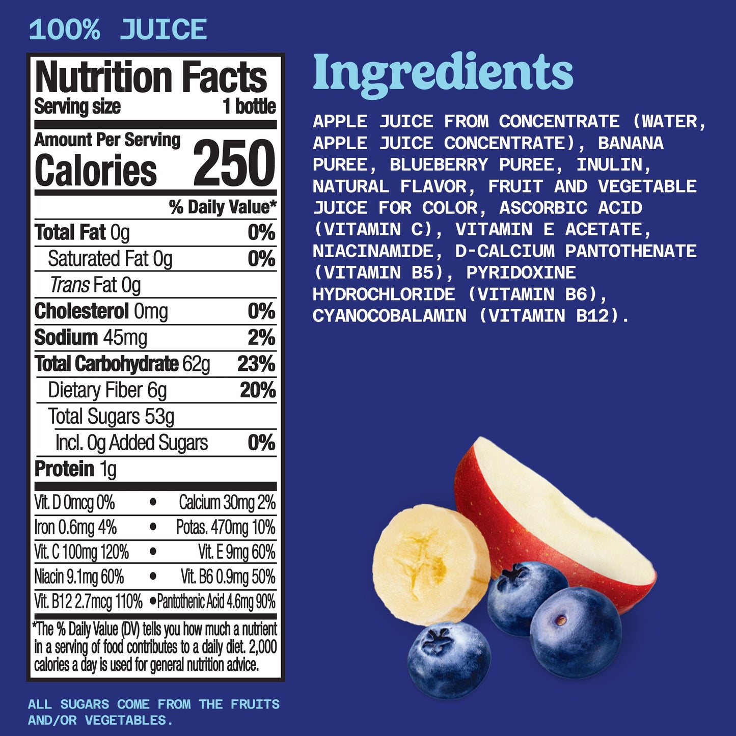 Naked, Juice Blue Machine, 15.2 oz