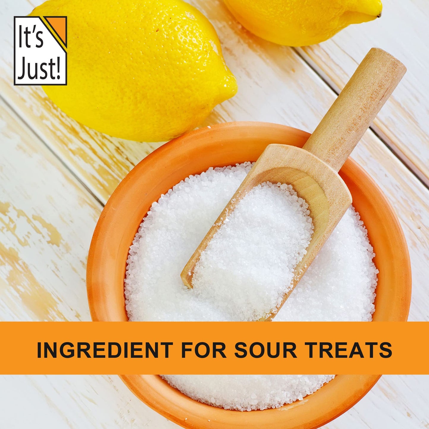 Its Just - Citric Acid, Food Grade Flavor Enhancer Powder, Non-Gmo, Great For Cooking, Cleaning, Bath  S, Natural Preservative (12 Ounces)