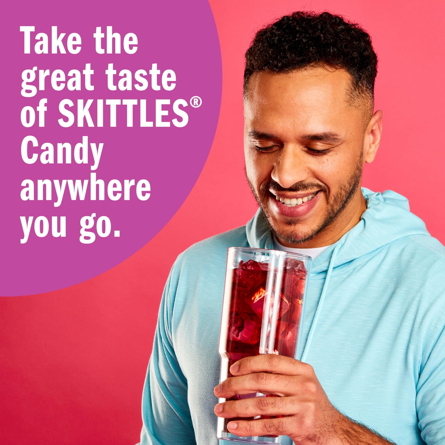 Skittles Singles To Go Variety Pack, Watertok Powdered Drink Mix, Zero Sugar, Low Calorie, Includes 4 Flavors, 1 Box (20 Single