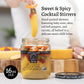 Sable & Rosenfeld Cocktail Stirrers, Sweet & Spicy Pickled Vegetable Garnish, 16 Fl Oz Jar, Non-GMO, Kosher, Gluten-Free