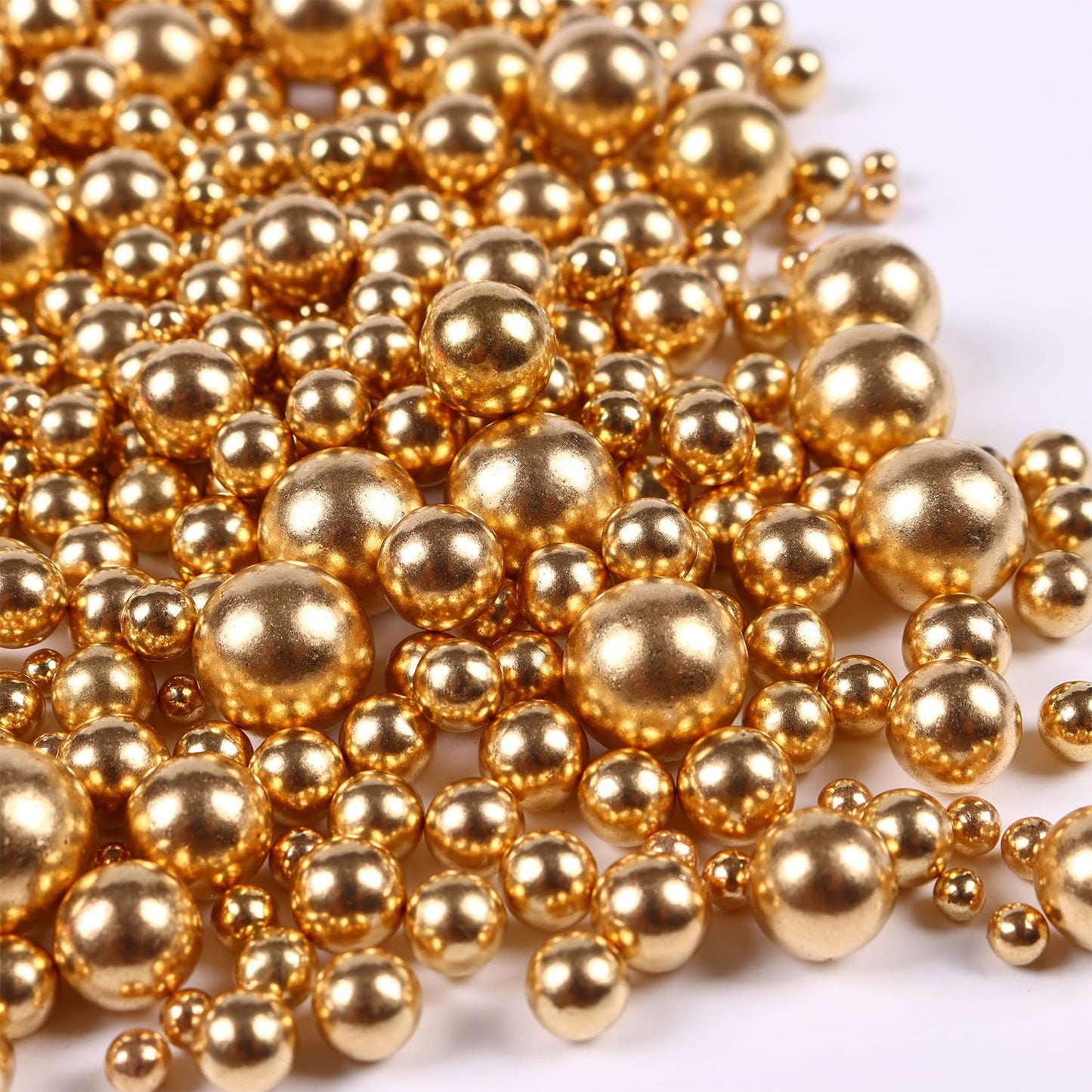 Pearl Sprinkles, Gold Pearls For Cake Decorating, Cake Pearls, Metallic Pearl Sprinkles Mix For Cake, Cupcakes, Macaron, Ice Cre