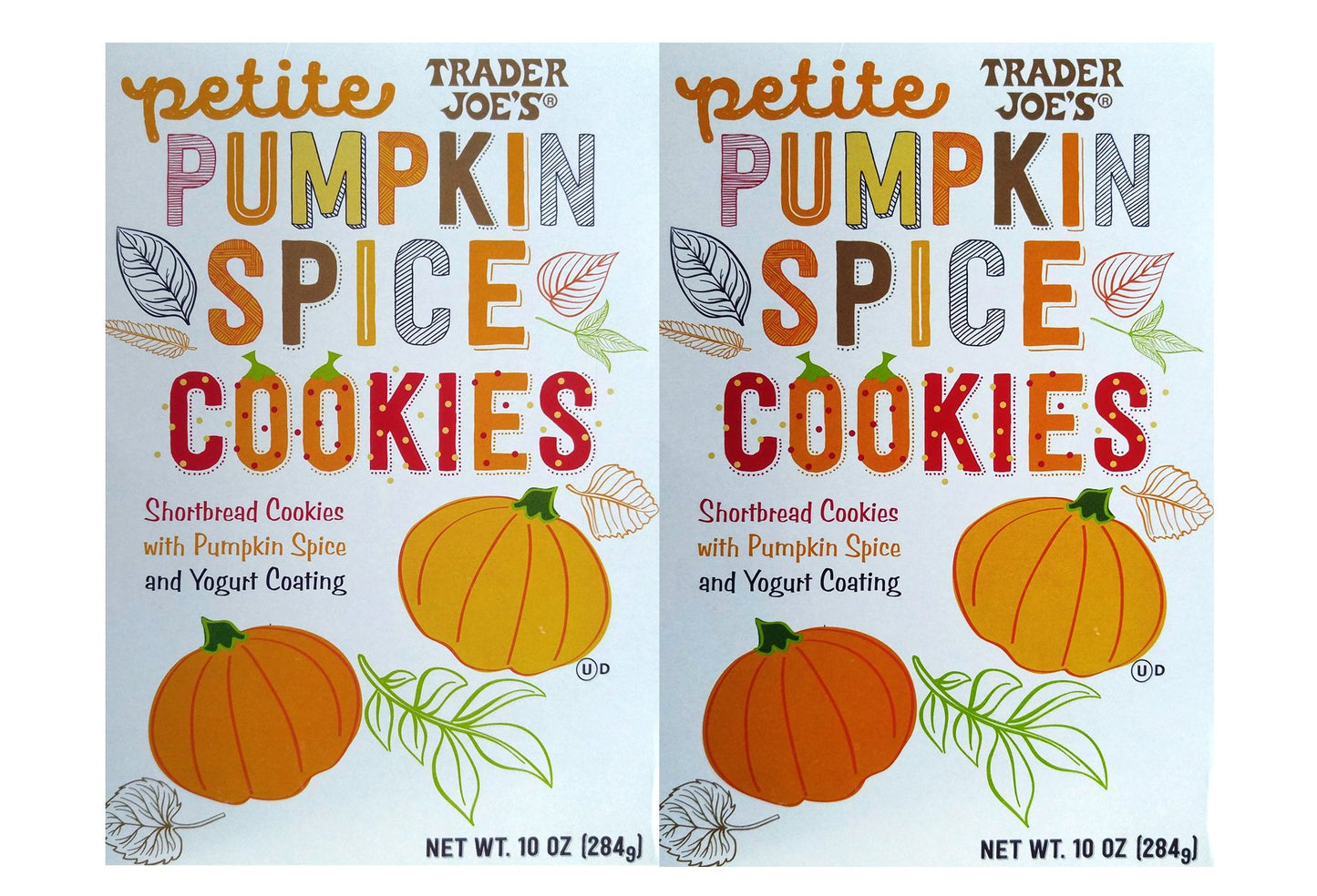 Trader Joe'S Petite Pumpkin Spice Cookies 10 Oz. (Pack Of 2)