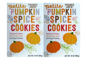 Trader Joe'S Petite Pumpkin Spice Cookies 10 Oz. (Pack Of 2)