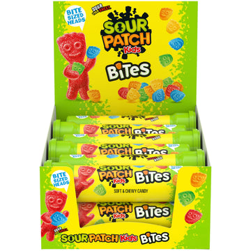 SOUR PATCH KIDS Bites Soft & Chewy Candy  12-1.8 oz Tubes