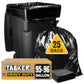 95-96 Gallon Trash Bags 2 Mil (Value-Pack 25 Bags W/Ties) Extra Large Black Trash Bags 90 Gallon, 95 Gallon, 96 Gallon, 100 Gall