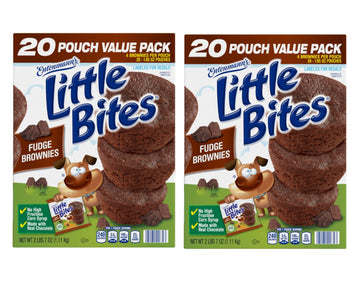 Entenmann'S Little Bites Fudge Brownie Mini Muffins 2 Pack (40 Pouches Total)