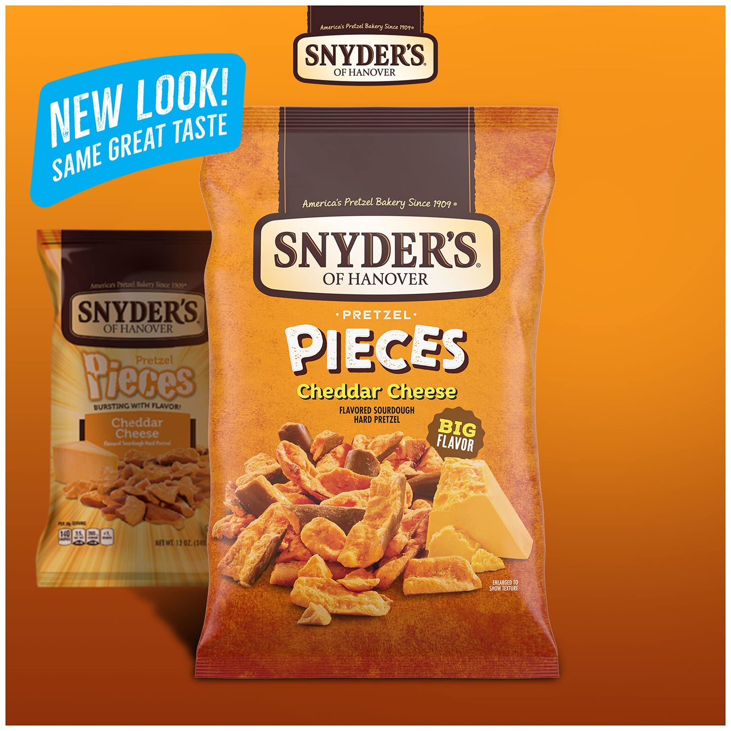 Snyder s of Hanover Pretzel Pieces, Cheddar Cheese, 11.25 Oz (Pack of 12)