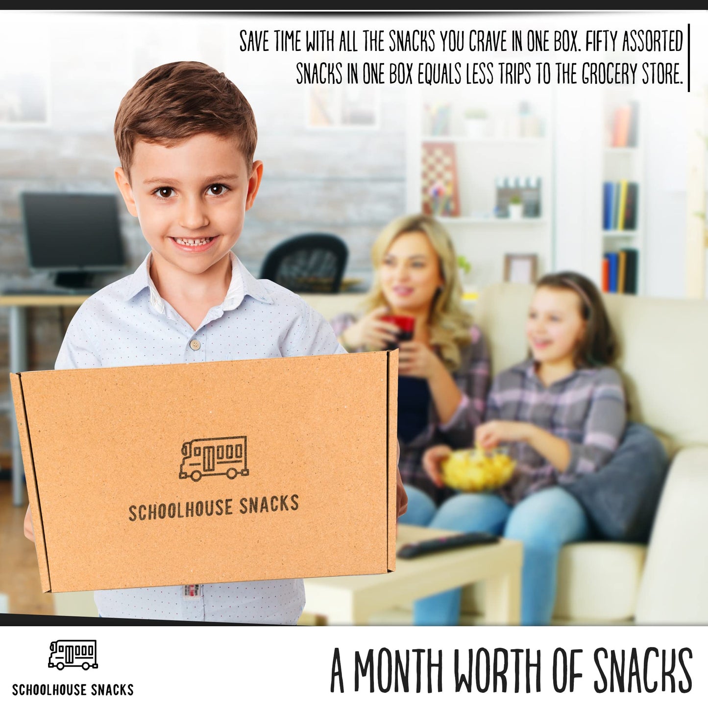 Schoolhouse Snacks - Snacks For Kids (50 Count) | Snack Box For Kids With American Snack Assortment | Perfect Kids School Snacks