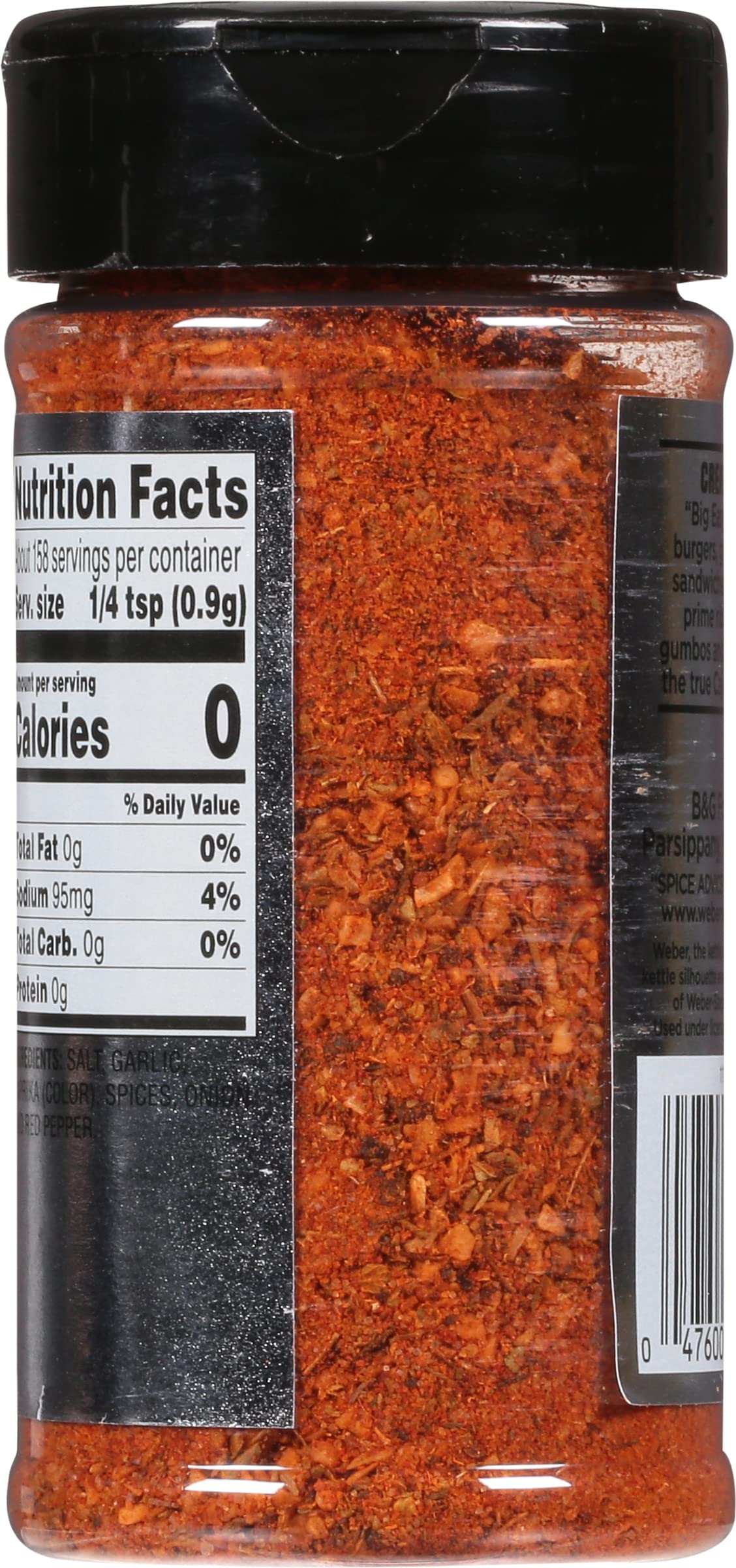 Weber N'Orleans Cajun Seasoning, 5 Ounce Shaker (Pack Of 2)
