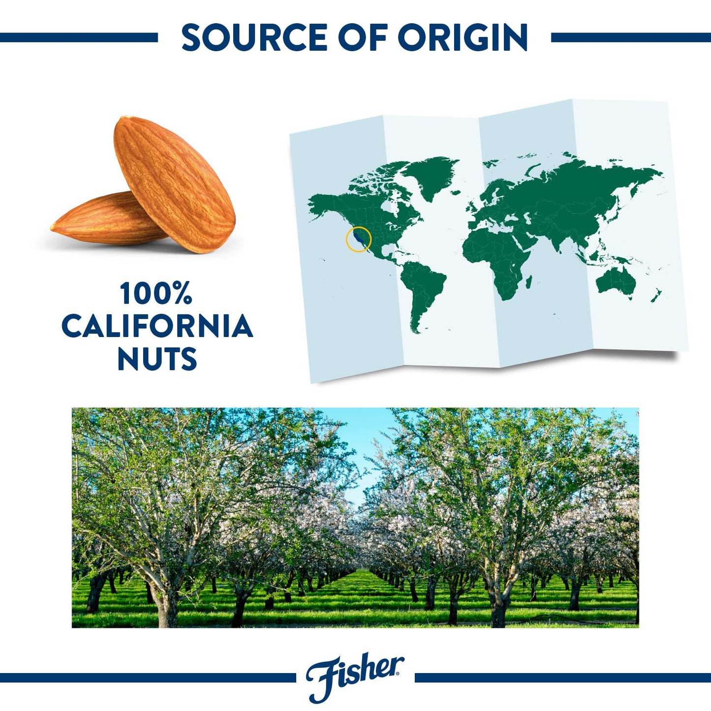 Fisher Unsalted Toasted Sliced Almonds, 10oz Resealable Bag, Brown, Vegan, Gluten Free, Perfect for Cooking, Baking & Snacking