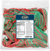 By The Cup Sour Power Strawberry Apple Sour Belts, 1 lb Bulk Bag