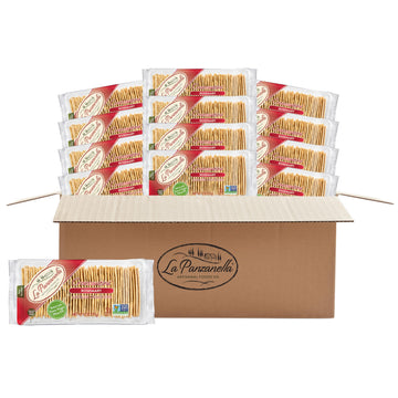 La Panzanella Croccantini, Rosemary Crackers (Pack of 12) - Light Artisanal Crackers, Charcuterie Crackers, Non-GMO, Kosher, 12 