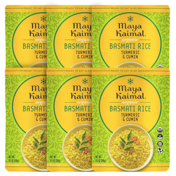 Maya Kaimal Foods - Organic Indian Everyday Rice - Turmeric and Cumin Surekha - 10oz - Pack of 6