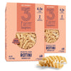 Three Farm Daughters High Fiber Pasta Rotini Pack, Low GI, Non GMO Rotini Pasta Noodles, Low Net Carb, Made in the USA, 12 oz. (