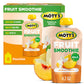 Motts Fruit Smoothies Vanilla Peach, 4.2 oz clear pouches, 8 Pack, Made With Milk, Made With Real Fruit, Good Source of Calcium,