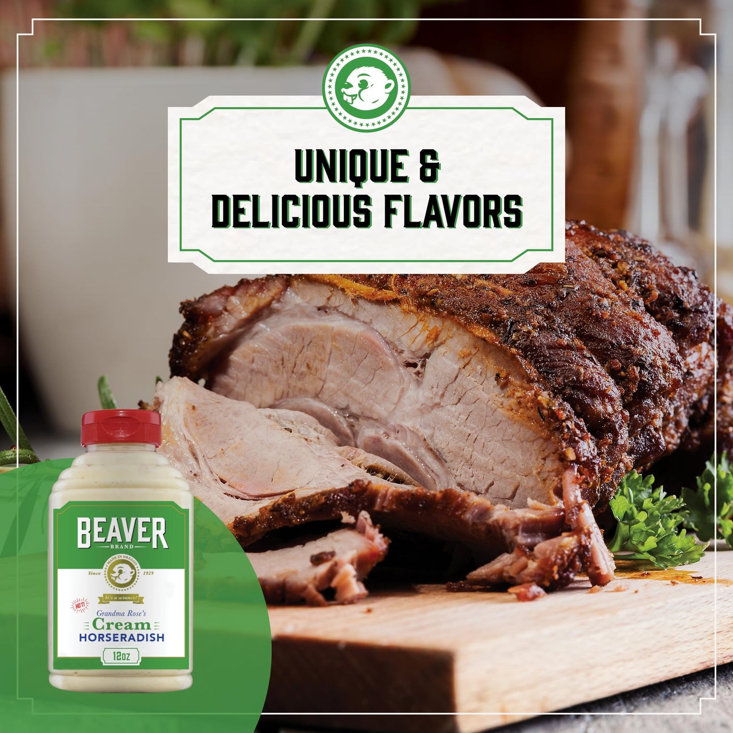 Beaver Hot Cream Horseradish, 12 Oz Squeeze Bottle