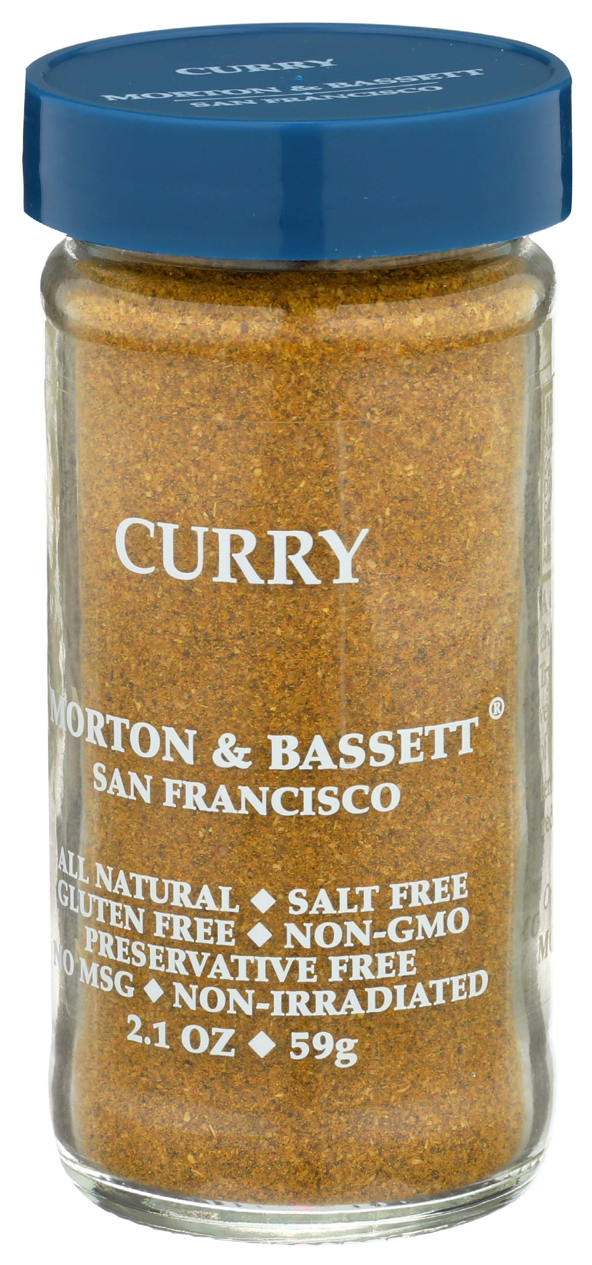 Morton & Bassett Curry Powder, 2.3 oz – Non-GMO, Salt-Free, Bold and Flavorful Blend for Curries, Stews & Indian Dishes