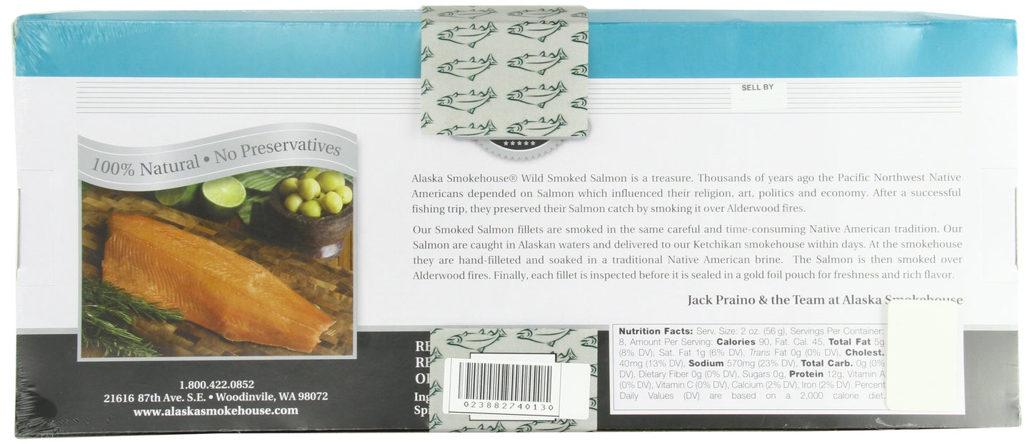 Alaska Smokehouse Smoked Salmon, 32 Ounce, Pack of 1, Rich Flavor, Premium Quality