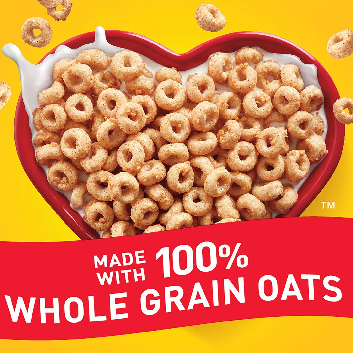 Apple Cinnamon Cheerios, Heart Healthy Gluten Free Breakfast Cereal, Made with Whole Grain Oats, Large Size, 14.2 oz