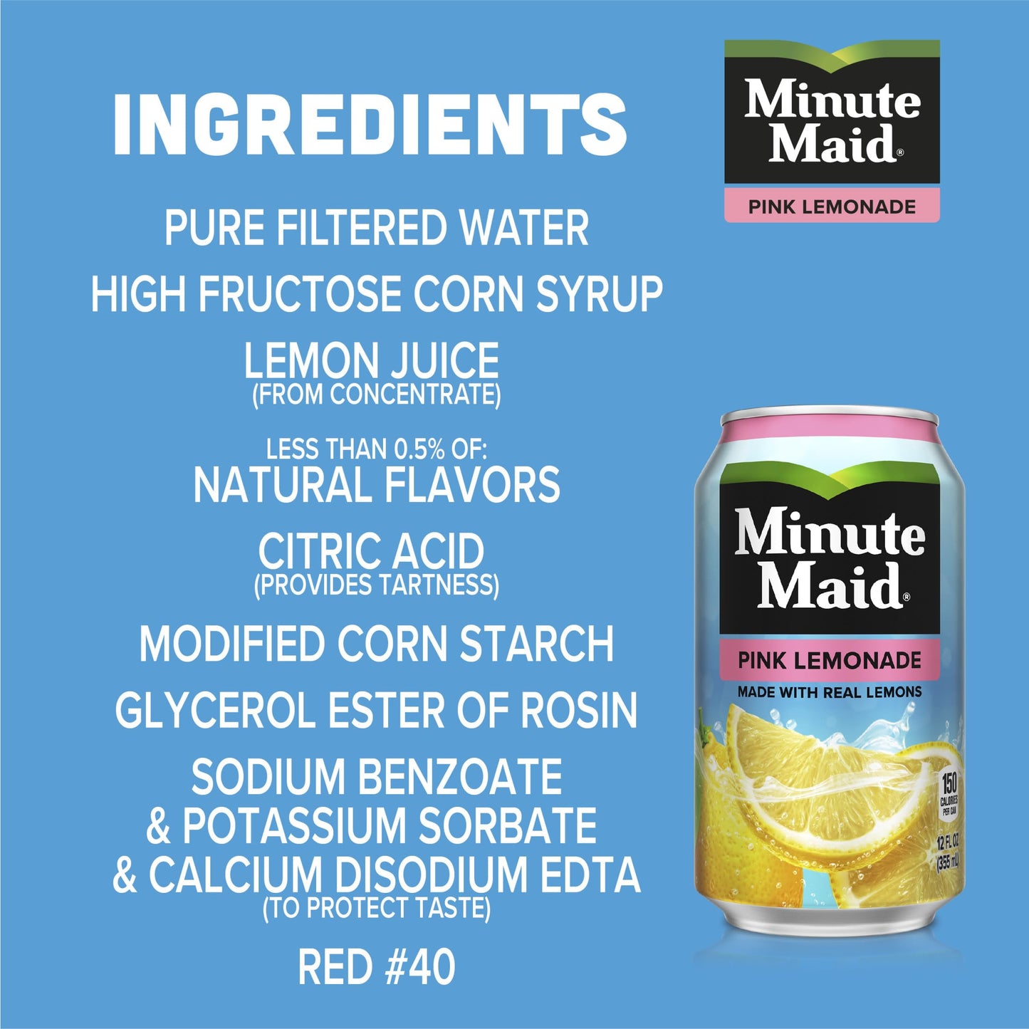 Minute Maid Pink Lemonade, 12 Fl Oz (pack of 12)