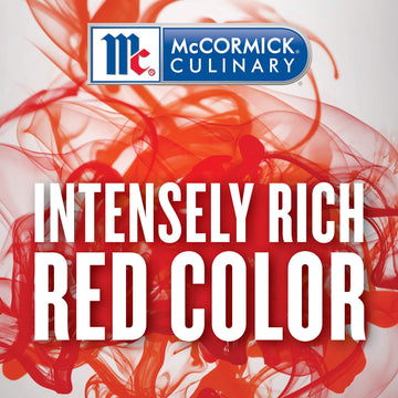 Mccormick Culinary Red Food Coloring, 32 Fl Oz - One 32 Fluid Ounce Bottle Of Red Food Dye With Rich Red Color Perfect For Red Velvet Cakes, Frosting, Icing, Cookies And More