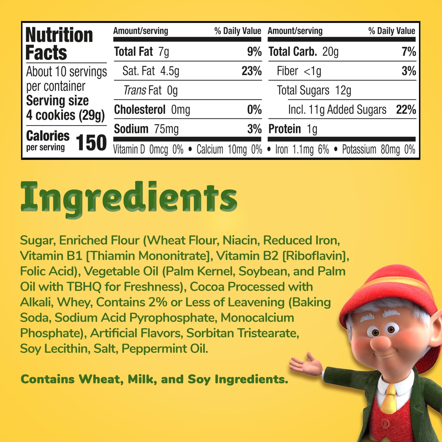 Keebler Grasshopper Mint Cookies, 10 Oz. (Pack of 1)