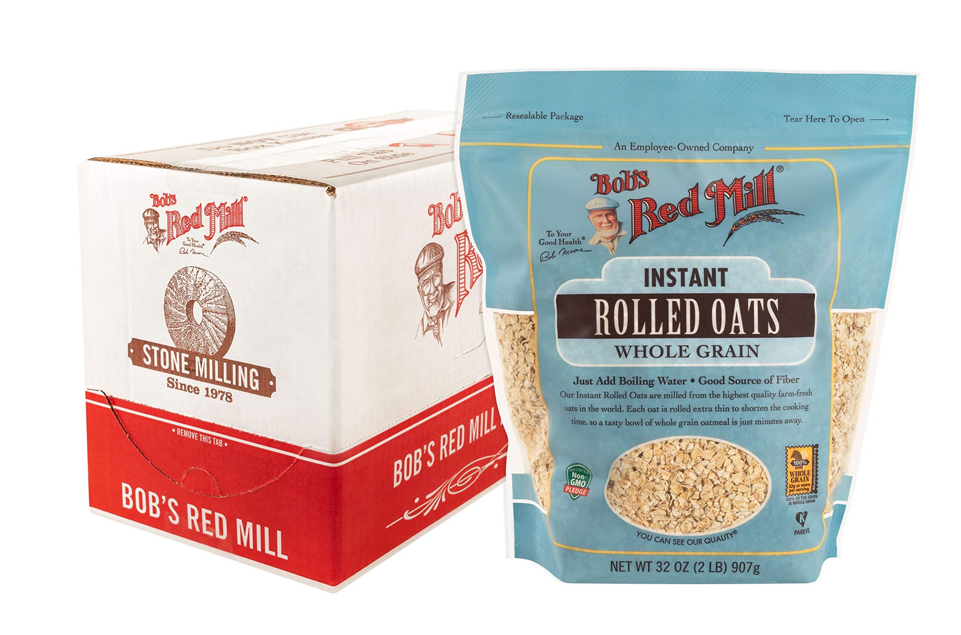 Bob's Red Mill Instant Rolled Oats, 32-ounce (Pack of 4)