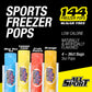 All Sport Sugar-Free - Freezer Pops, Giant Sized 3oz, 144 CT Refreshing Ice Pops with Electrolytes, B Vitamins & Potassium -Blue