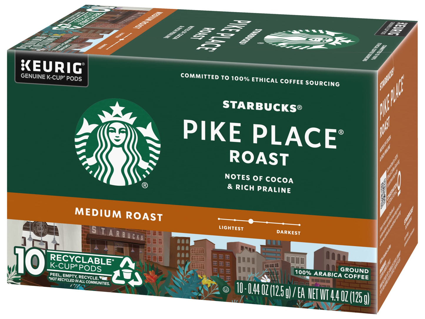 Starbucks Pike Place Roast Medium Keurig K-Cups - 0.44 Oz - 10 Ct - 2 Pk