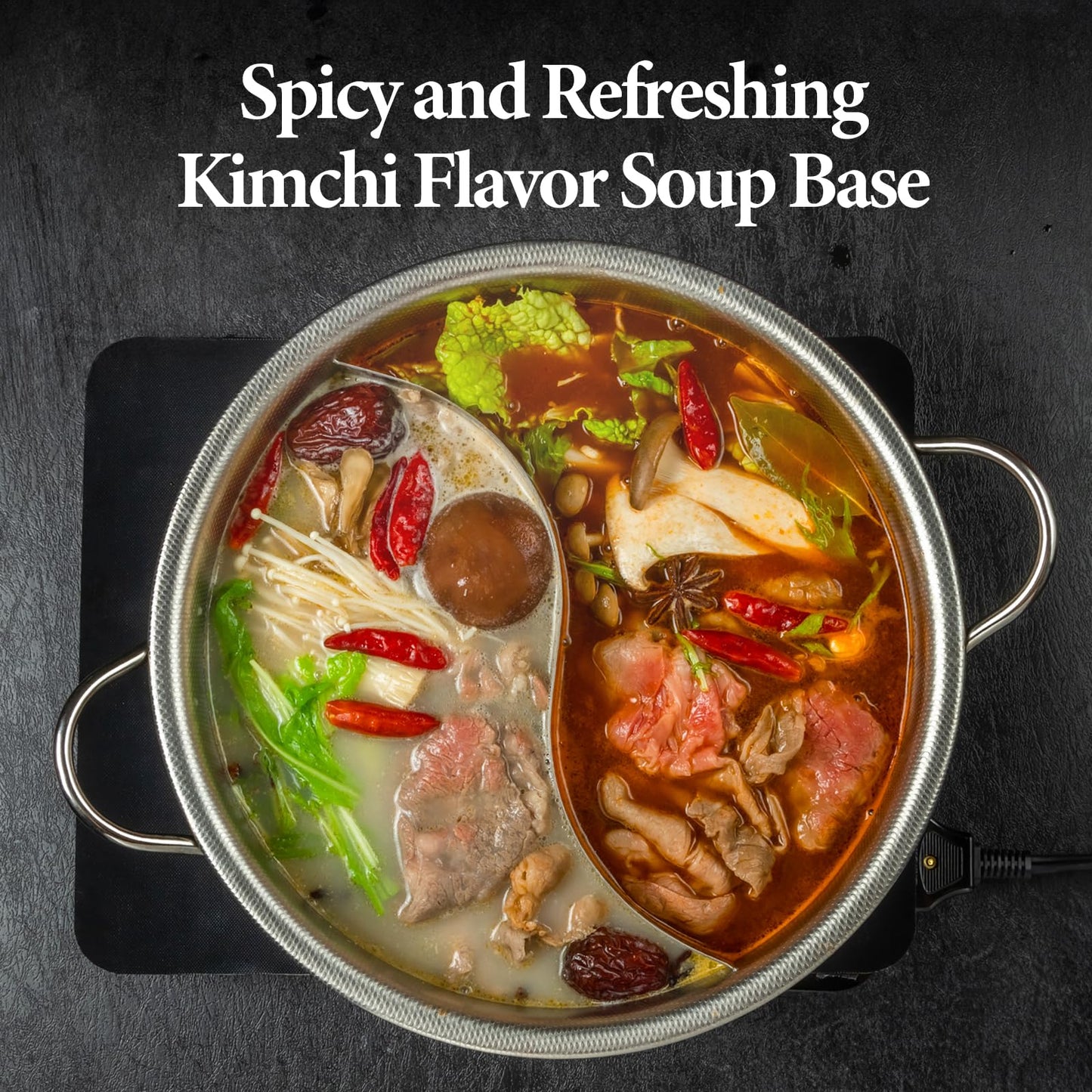 Wang Spicy Kimchi Hot Pot Soup Base, 7.05 Ounce, Pack of 1