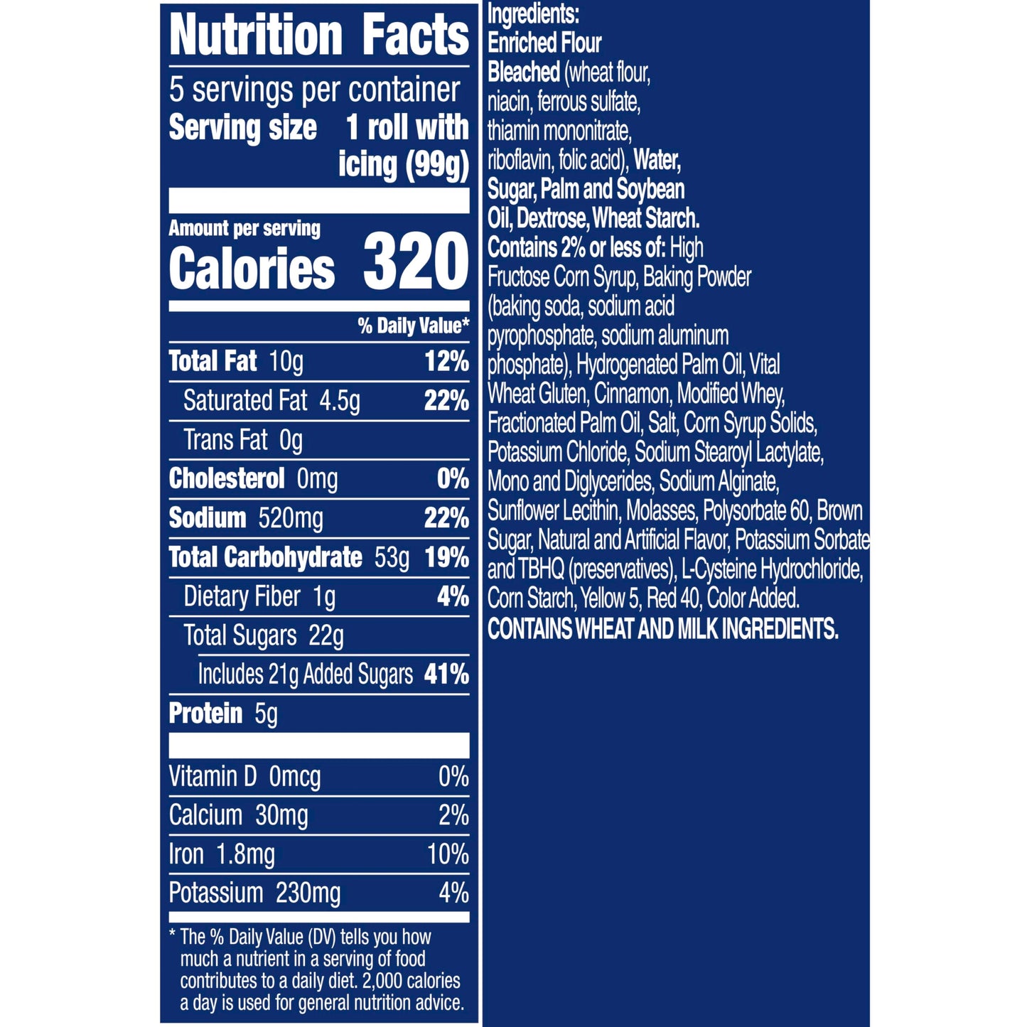 Pillsbury Grands! Cinnamon Rolls with Cinnabon Cinnamon and Original Icing, Refrigerated Canned Pastry Dough, 5 Ct, 17.5 oz