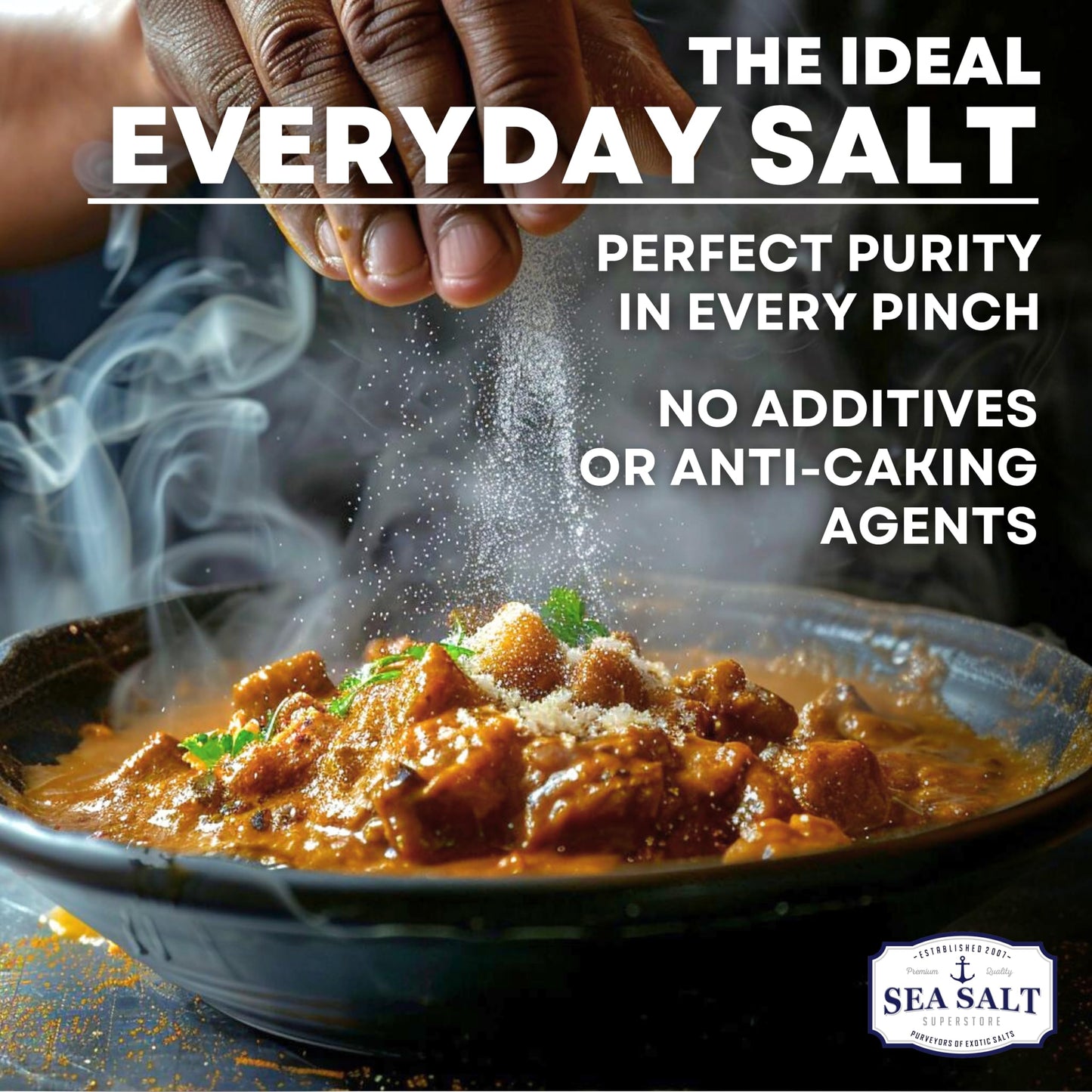 Fine Grain Sea Salt from Baja California, Replacement for Table Salt, Non-Iodized, All-Natural, No Additives (5 lb Bag)