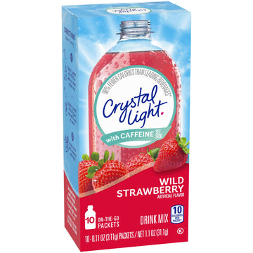 Crystal Light Energy Wild Strawberry Drink Mix (10 On The Go Packets)