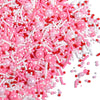 Valentines Sprinkles for Baking - White & Pink Pearls Sprinkles with Jimmies for Cookies, Cakes, Cupcakes & Donuts, Valentines D