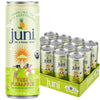JUNI Sparkling Adaptogen Drink, Yuzu Pineapple, 12 Fl Oz (Pack of 12), Zero Sugar, Decaffeinated, Non-Alcoholic