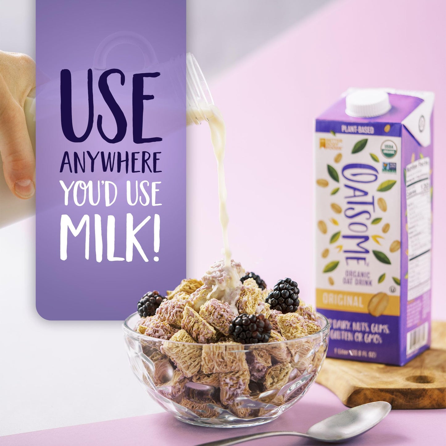 Oatsome Organic Oat Milk, 1-Liter Carton, Regular, 33.8 Fl Oz (Pack of 1)