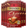 Twinings Chai Black Tea Individually Wrapped Bags, 20 Count (Pack of 6), Sweet, Savoury Spices, Caffeinated, Enjoy Hot or Iced, 