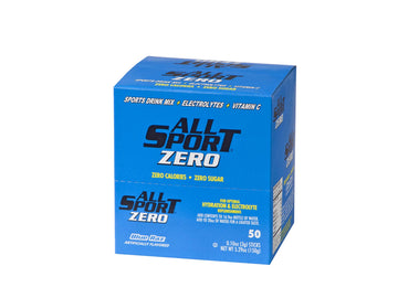 All Sport Hydration Sticks | Zero Calorie Electrolyte Drink Mix | Blue Raz Ice | 50 Count | 5 Ounce
