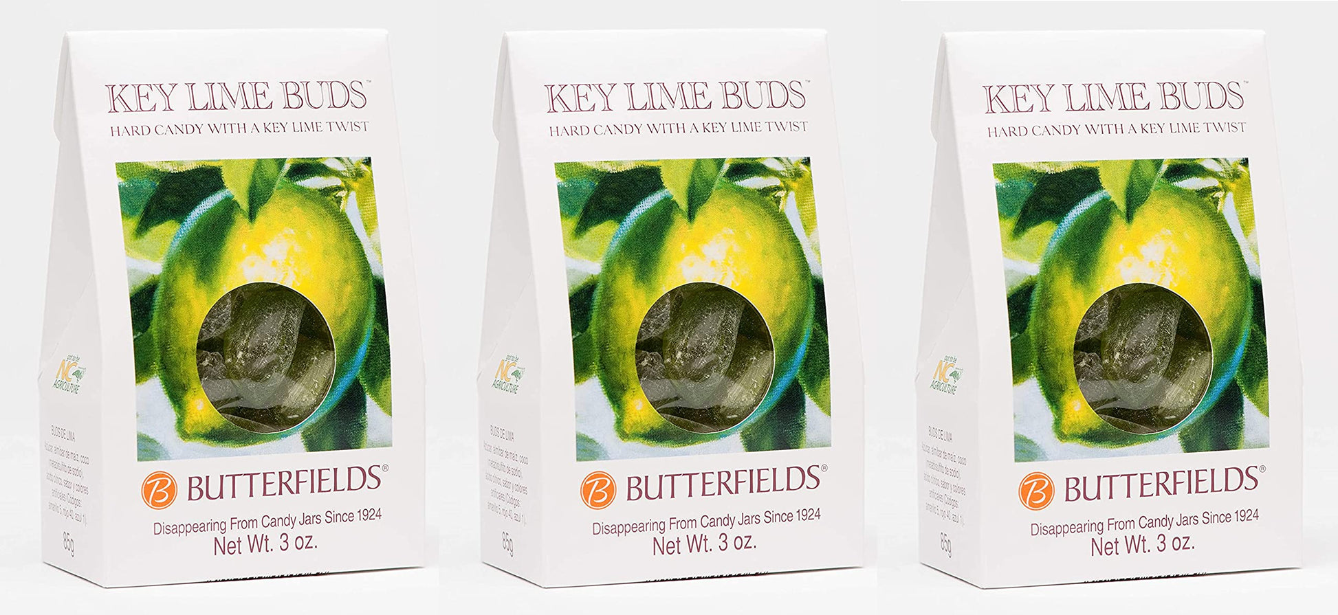 Butterfields Candy - Gourmet, Old-Fashioned KEY LIME Buds Hard Candy | Gluten Free | Made with 100% Real, Pure Cane Sugar | Hand