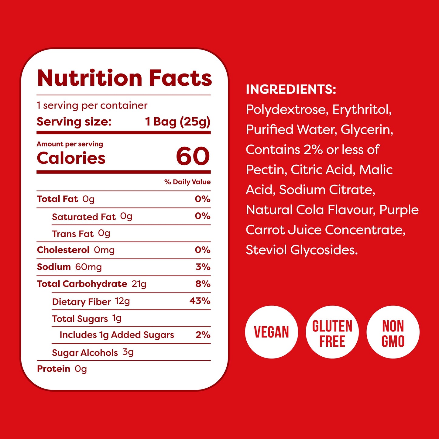 Kiss My Keto Gummies Candy – Low Carb Candy Sour Cola Pop, Keto Snack Pack – Healthy Candy Gummys – Vegan Candy, Keto Gummy Candy – Keto Candy Gummies (32-Pack)