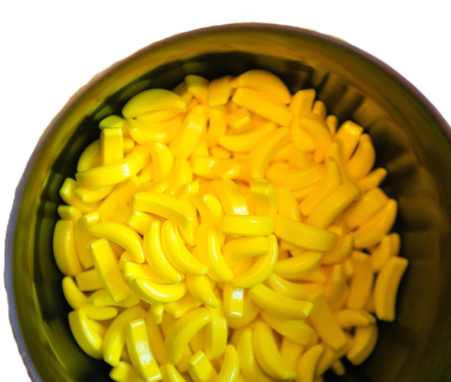 Banana Candy - 1 lb of Sweet Crunchy Bright Yellow Banana Shaped Candy