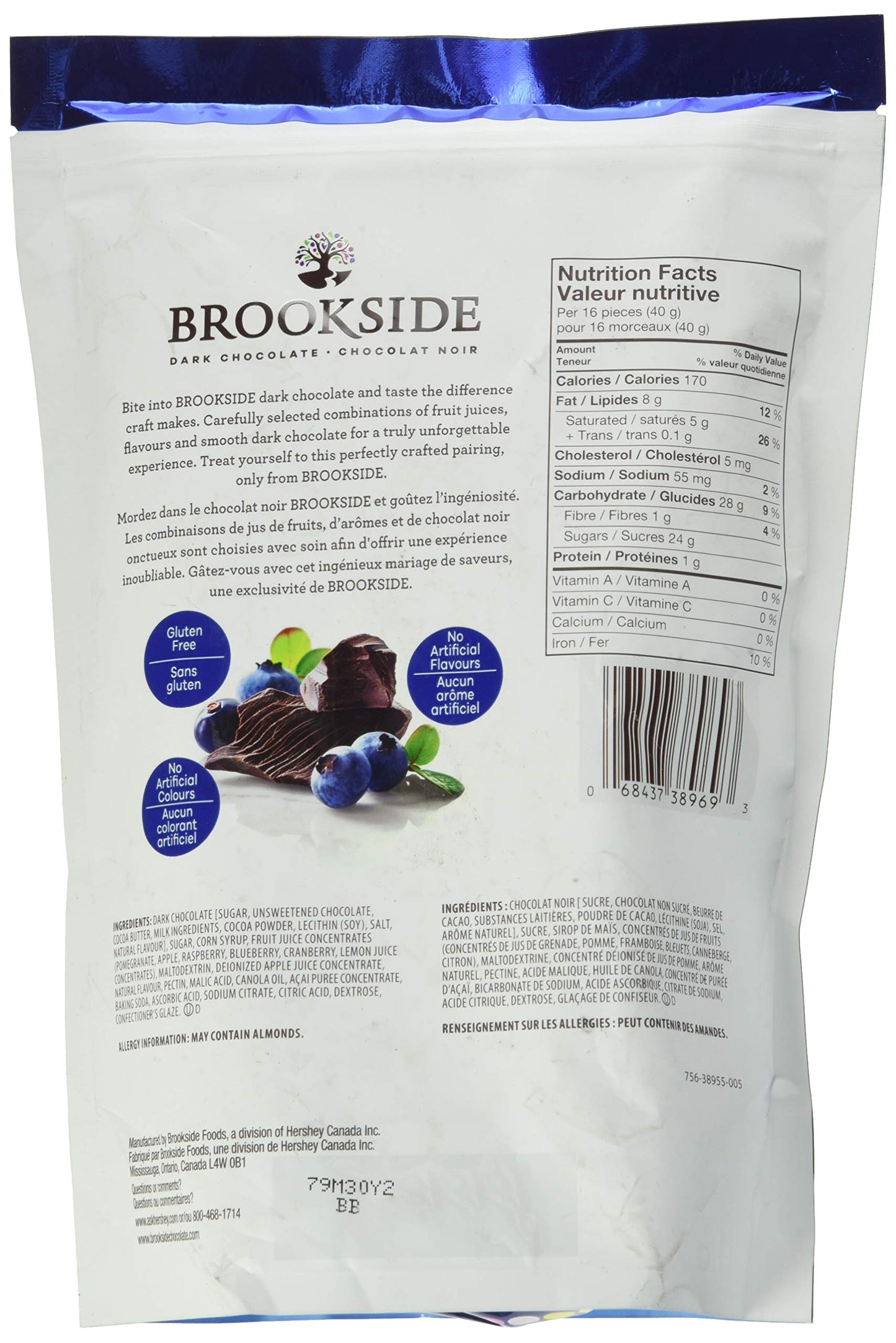 Brookside Chocolate Acai & Blueberry 850G/30 Oz. Chocolates {Imported From Canada}