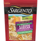 Sargento Reduced Fat Natural 4 Cheese Mexican Shredded Cheese, Traditional Cut, 7 oz