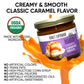 Kings Cupboard Organic Caramel Sauce - The Perfect Sauce for Ice Cream  Fruit Dip  Topping Desserts  Caramel Drizzle for Coffee - Gluten-Free  Kosher  Organic  All Natural  7.7 oz