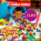Dubble Bubble Gum - 4 Flavor - Bubble Gum Bulk - 2 Lb Bag - Double Bubble Bubble Gum - Individually Wrapped Gumballs- Apple Gum,